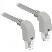 DeLOCK 85876, 0,5 m, Cat6a, S/FTP (S-STP), RJ-45, RJ-45, Harmaa