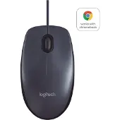 Logitech b100 - hiiri - optinen - 3 painiketta - langallinen - usb - musta