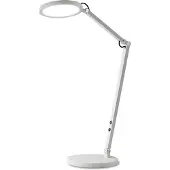 FABAS LUCE Led pöytävalaisin Regina, himmennettävä, Valkoinen/opaali, Työhuone/toimisto, Metalli, Moderni