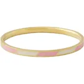 Design Letters Striped Candy Bangle - Pink - ONE SIZE