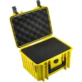 B&W Outdoor Case Type 2000 yellow with foam insert