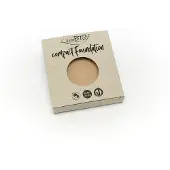 PuroBIO cosmetics Compact Foundation kiinteä puuterimainen meikkivoide – täyttöpakkaus SPF 10 sävy 01 9 g