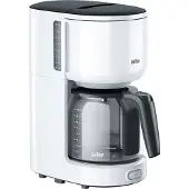 Braun PurEase KF 3100 WH 10 kupin -kahvinkeitin, valkoinen
