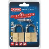 ABUS 65IB/40M tuplapakkaus riippulukko