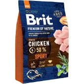Brit Premium By Nature Sport -kuivaruoka aktiivisille koirille, 3 kg
