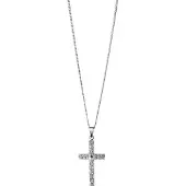 Saurum hopeinen rippiristi SA500813100