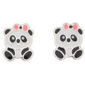 Silver Bar Baby panda korvakorut 10 mm 8456