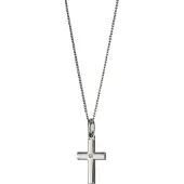 Saurum hopeinen rippiristi SA501730000 timantilla