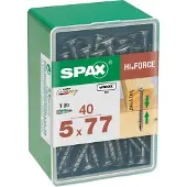 Spax TX 5x77 40kpl leveäkantaruuvi