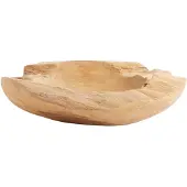 Muubs Skål Rustic Teakjuuri Ø30 cm Luonto