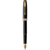 Parker Sonnet Black Lacquer G.T Fountain -mustekynä, musta runko