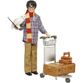 Mattel Nivel 9 3/4-niveltysnukke Hedwigin Ja Matkatavaravaunujen Kanssa Sisältää Tarvikkeita Ja Tarroja