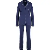 LASCANA Pyjama laivastonsininen / valkoinen