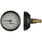 Erik Fćrgemann Termo-manometri - Ø80, 1/2'' (pussi), 0-4 bar / 20-120 C