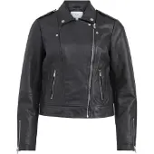 Vila Vifeli Leather Jacket - Noos - Black - 34