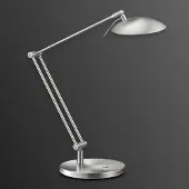 Knapstein Led pöytävalaisin COIRA, himmennettävä, Alumiini/harmaa/sinkki, Työhuone/toimisto, Metalli, Design