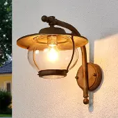 MORETTI Luce Ulkoseinävalaisin Adessora, Pronssi/messinki, Messinki, Antiikki