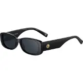 Le Specs Unreal Shiny Black With Smoke Mono Lens