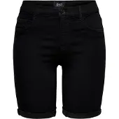 ONLY Onlrain Life Mid Long Dnm Shorts Noos - Black - XS