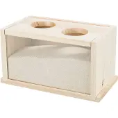 Trixie - Sand Bath, Mice/Hamsters, Wood Brown 20 x 12 x 12 cm - Pieneläimet - Pesät ja häkkitarvikkeet