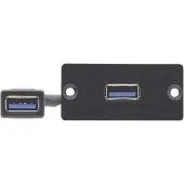 Kramer WU3-AA(B) WALL PLATE INSERT - USB 3.0 WALL PLATE INSERT (A/A) (80-020699)