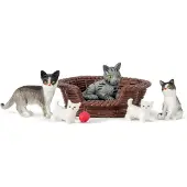 Lundby Kattfamilj - Multi/patterned - SCALE 1:18