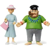 Peppi Pitkätossu Efraim & Prussiluskan-Figurer - Multi/patterned - 100 mm