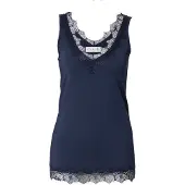 Rosemunde Rwbillie Sl Lace V-Neck Top - Navy - 38