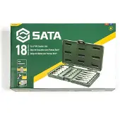 Sata Kärki ja hylsysarja S09052; 1/4''+1/2''; 18 kpl.