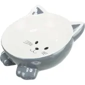 Trixie - Bowl Cat Elevated Ceramic 150ml Mix Färg - Kissat - Kissanruoka - Ruoka- ja vesikupit