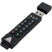 Apricorn Aegis Secure Key 3Z USB 3.2 Gen 1 64 Gt -muistitikku, musta
