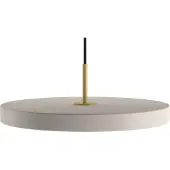 UMAGE Led riippuvalaisin Asteria, himmennettävä, Kerma/meripihka, Olohuone/ruokailutila, Alumiini, Design