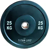 Titan Life Rubber Bumper Plate, Levypainot Bumper