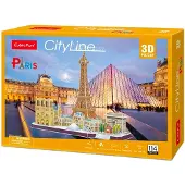 Cubicfun Cubic Fun City Line Paris 114p 3D palapeli