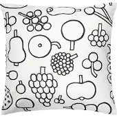 Iittala OTC Frutta tyynynpäällinen, 47 x 47 cm, mustavalkoinen