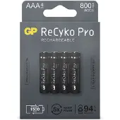 GP ReCyko Pro, AAA 85AAAHCB-2WB4, Rechargeable, 4-pack