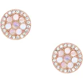 Fossil tappikorvakorut Disc Mother-of-Pearl Studs JF02906791
