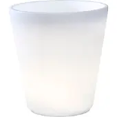 Konstsmide LED kukkaruukku Assisi valaistu Ø 37 cm ASSISI, Valkoinen/opaali, Synteettinen materiaali, Moderni