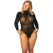 Nortie Gry Plus Size Haaraton Body - Black - Plus size