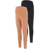 Mamalicious Mlcharlie Jersey Leggings 2-Pack A. - Brown - XS