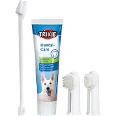 Trixie -hammastahna- ja harjasetti koirien hampaiden puhdistukseen, 4 kpl.