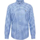 Ralph Lauren Custom Fit Striped Oxford Shirt - Blue - L