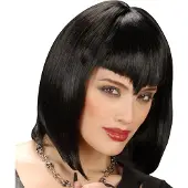 Finidi Neiti vampyyri - Musta peruukki Halloweenjuhliin