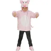 E-Carnavalskleding.nl "PIG PEHMEISSÄ PLEHMÄVAATTEISSA" (neulepusero, jossa huppu ja naamio)