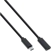 Microconnect USB-C -jatkokaapeli, 2 m, musta