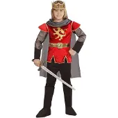 Widmann Punainen King Arthur Lasten Naamiaisasu - Small