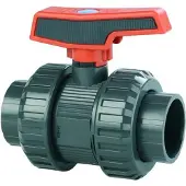 Cepex 36519 Pvc-u Ø4-palloventtiilit Vakiosarja Pe Epdm Bsp Naaraskierre Sininen Piste