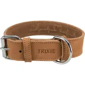 Trixie Rustic fatleather lead Heartbeat M: 38-47 cm/40 mm black