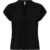 JDY Jdylion Life S/S Top Wvn Noos - Black - 42