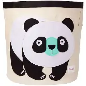 3 Sprouts Säilytyskori - 44,5x43 - Panda - - OneSize - Korit